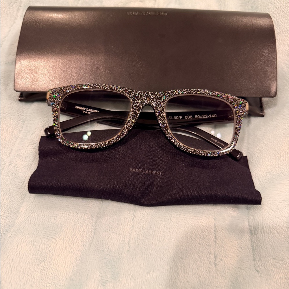 Saint Laurent Sparkling Black Sunglasses